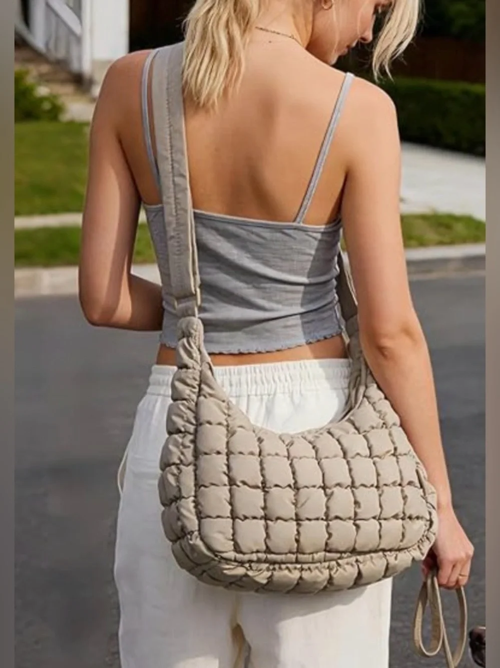 NWT Bagsmart Quilted Hobo Bag